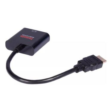 Imagem de Cabo Conversor Hdmi Para Vga Femea Pc Ps4 Projetor Notebook - Tomate