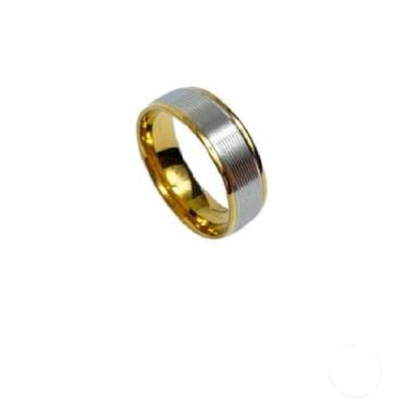 Imagem de Aliança de Casamento Prata c/Banho de Ouro 18k- a Unidade - VNS, 16