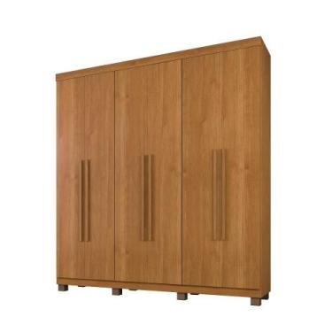 Imagem de Roupeiro Milão 6 Portas 3 Gavetas Benetil - Benetil Móveis, Cinamomo