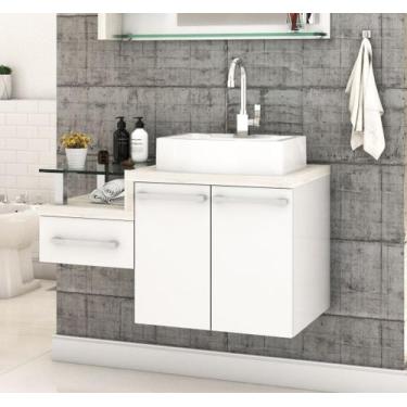 Imagem de Gabinete Armário p/Banheiro (Balcão C/cuba RT41) Legno 830 - Compace, 