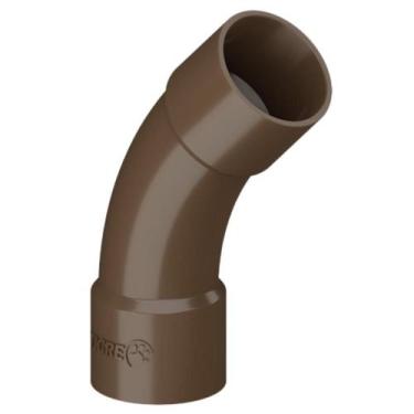 Imagem de Curva De 45 Graus Soldável PVC Marrom Para Canos Tubos De Água Fria De