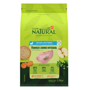Imagem de Ração Guabi Natural Cãe Filhotes Raças Mini e Pequenas Frango e Arroz 
