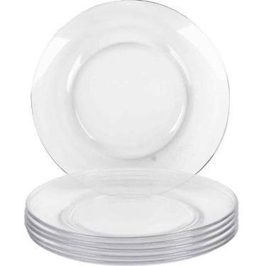 Imagem de Conjunto De 24 Pratos De Vidro Raso 23Cm Astral Duralex