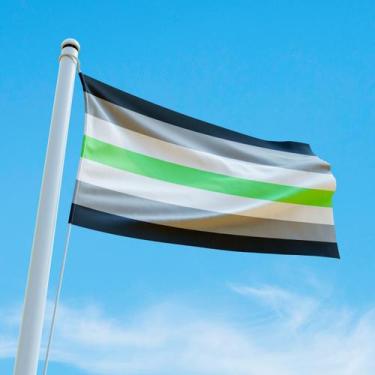 Imagem de Bandeira Avulsa Orgulho LGBT Cores em Cetim Brilhante - Tamanho Pequen