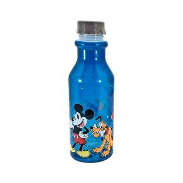 Imagem de Garrafinha de Água Infantil 500 ML Mickey Azul Escolar Plasútil