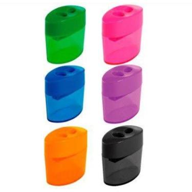 Imagem de Apontador com Depósito Duplo Oval - Cores - Leonora - Jocar