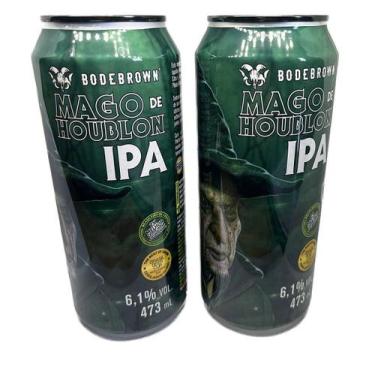 Imagem de Kit 2 Cervejas Ipa Bodebrown Mago de Houblon Dry Hopping 473ml - Bodeb