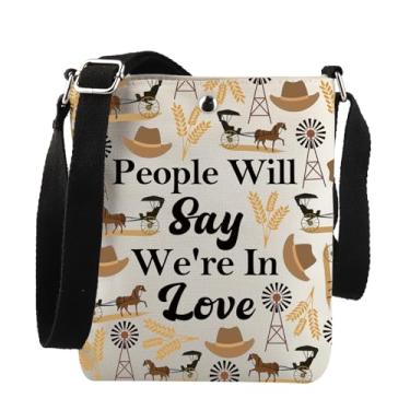Imagem de Presente de inspiração musical People Will Say We're In Love, bolsa transversal, presente de teatro musical, People Will Say C Bag