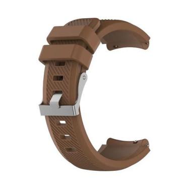 Imagem de Pulseira silicone 22mm para Zeblaze Stratos 2 - Estilo no Pulso, Marro