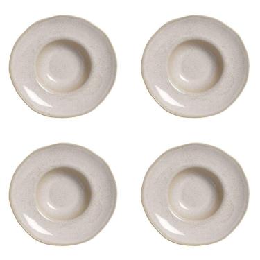 Imagem de Conjunto De Pratos Para Massa/risoto 04 Peças Orgânico Latte Porto Brasil
