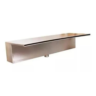 Imagem de Cascata Embutir Parede Para Piscina 80 Cm Aço Inox - Universal Inox 