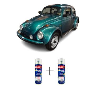 Imagem de SPRAY AUTOMOTIVO Verde Nice VW + SPRAY VERNIZ 300ML - Sherwin Williams