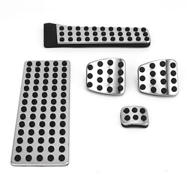 Imagem de Antiderrapante Sem Perfuração de Alumínio Resto Freio a GáS Acelerador Pedal Cobre Kit de Almofadas de Pedal, Acelerador de GáS do Carro Freio pé Resto Pedal Capa (Pedal de