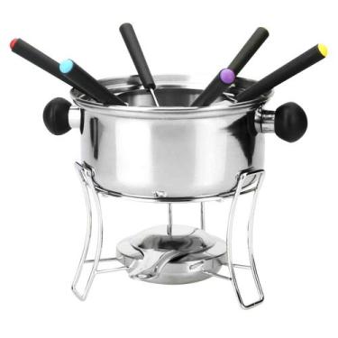 Imagem de Jogo de fondue de inox com 10 peças 800ml - EQP PRESENTES
