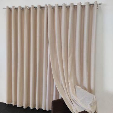 Imagem de Cortina Forrada 4,00x2,60 Para Sala/Copa - Salvatex