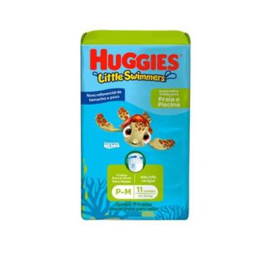 Imagem de Fralda praia e piscina huggies swimmers p/m c/11 un de 7,5 a 12,5 kg