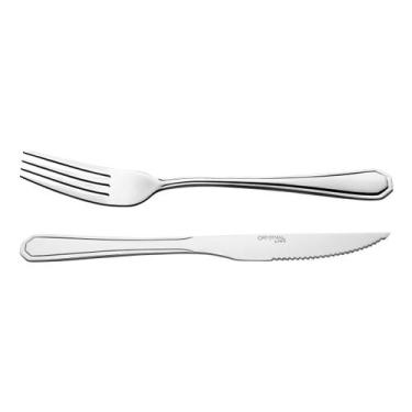 Imagem de Jogo Garfo Faca  Inox  48 Pecas Bar/restaurante Buffet . - ORIGINAL LI