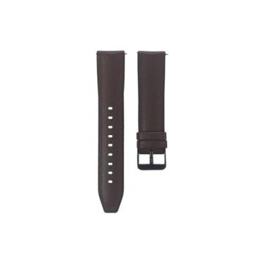 Imagem de Pulseira 22mm couro c/ silicone para Huawei GT 3 46mm - Estilo no Puls