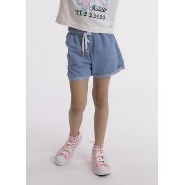 Imagem de Short Infantil com Bolso em Molecotton  - PLII, Azul claro, 8