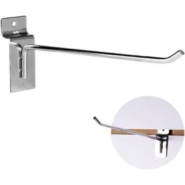 Imagem de Gancho Painel Canaletado 15 cm Zincado Kit 100 peças  - Kabrala