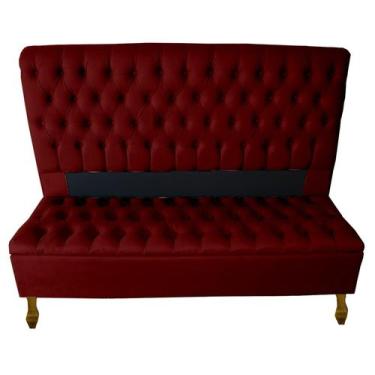 Imagem de Kit Cabeceira + Recamier Baú Capitone Iza Para Cama Box Casal Queen - 