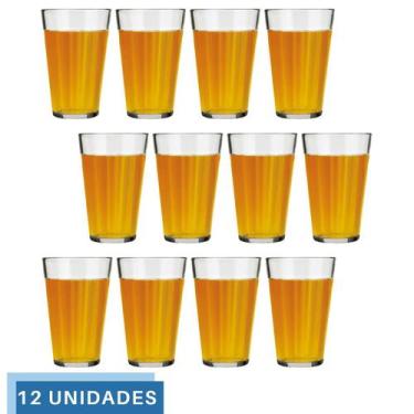 Imagem de Jogo 12 Copo Americano Long Drink 450ml Vidro Cerveja Nadir - NADIR FI
