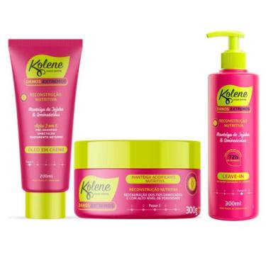 Imagem de Kit Kolene Danos Extremos Manteiga + Óleo em Creme + Leave-in