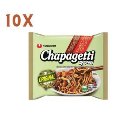 Imagem de Combo 10 Unidades Lamen Coreano Chapaghetti - Miojo Coreano - Nongshim