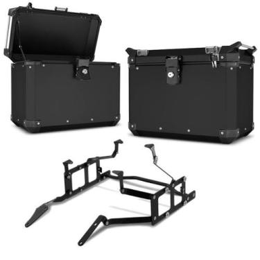 Imagem de Baú moto lateral roncar (par) + suporte bmw 1200 gs 2013/19 - SUPER AD