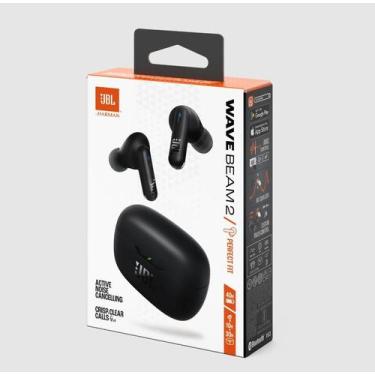 Imagem de Fone de ouvido bluetooth 5.3 JBL WAVE BEAM 2 tws com ANC, preto