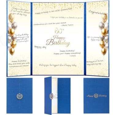 Imagem de Livro de visitas para decoração de festa de aniversário de 60 anos, adereços de cabine de fotos de 60 anos para homens e mulheres, convites de feliz aniversário azul ideal para brinde de aniversário,