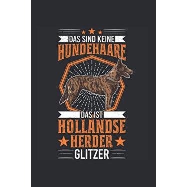 Imagem de Hollandse Herder Notizbuch: Hollandse Herder Glitzer Holländischer Schäferhund / 6x9 Zoll / 120 gepunktete Seiten Seiten