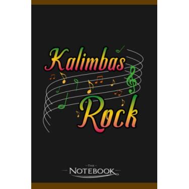 Imagem de Notebook: Musical Gift Kalimba Thump Piano African Music Instrument 2: Gratitude Notebook 120 Pages, 6x9 Journal Gift for Family, Friend and Yourself
