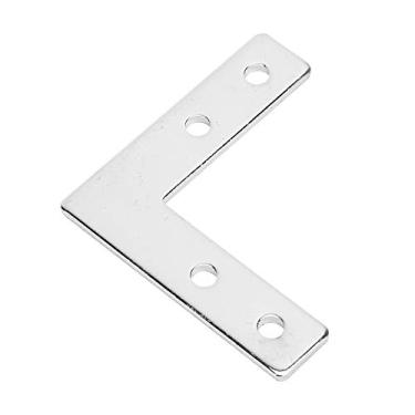 Imagem de Cinta de Canto, Placa de Conexão Tipo L Placa de Conexão Tipo T 10 Unidades Perfis de Alumínio Placa de Conexão Fixadores de Conexão de Aço Carbono 2020 (Quadro 20L)