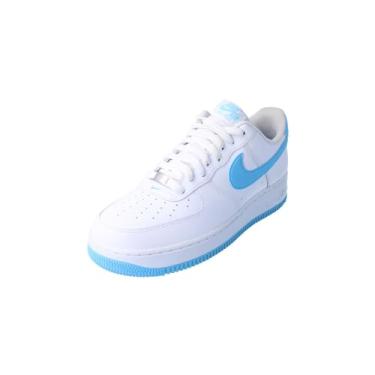 Imagem de Nike Tênis masculino Air Force 1 Low '07, Branco/Branco/Azul Aquário, 42