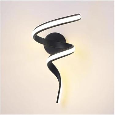 Imagem de Luminárias de parede de metal simples e modernas, atmosfera criativa, arandelas de parede LED, iluminação em três tons, cabeceira, sala de jantar, luz de parede para corredor, cozinha, estud