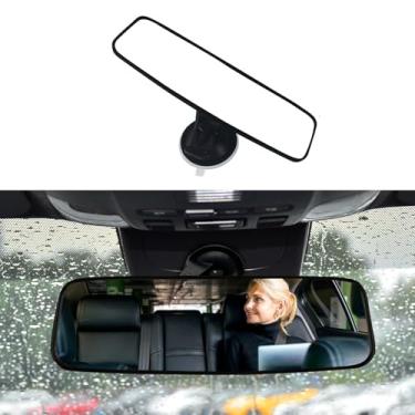 Imagem de PACLVIO Espelho retrovisor para carro, espelhos interiores de carro, espelho retrovisor panorâmico universal de 11,8 polegadas, retrovisores retrovisores panorâmicos antirreflexo HD universal para a