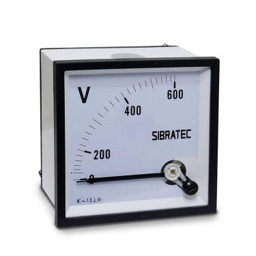 Imagem de Voltímetro Analógico 96x96mm Modelo Até 600Vca