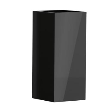 Imagem de Vaso Fibra De Vidro Quadrado Texas G 80cm Caixa Grande Decorativo (Preto)