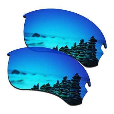 Imagem de SmartVLT Lentes de reposição masculinas Ice Blue para óculos de sol Oakley Flak Draft OO9364, Azul gelo, One Size