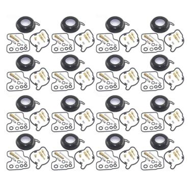 Imagem de Kit de reparo de motor de carburador de motocicleta para peças de reposição de diafragma de vácuo CBR400RR NC29 CBR 400 CBR400 RR NC 29 (4 conjuntos)