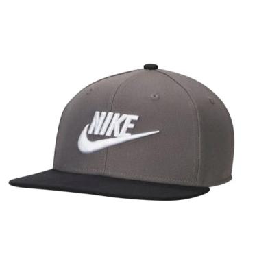 Imagem de Nike Boné com aba reta ajustável Dri-Fit PRO Futura, Cinza, P-M