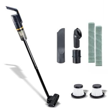 Imagem de Aspirador De Po Vertical Portatil de Mão Vassoura Eletrica Usb Recarregável Bivolt C (Preto)