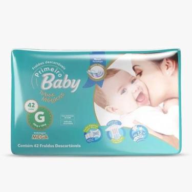 Imagem de Fralda Infantil Primeiro Baby Tubos Mágicos G com 42 unidades