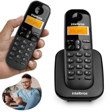 Imagem de Telefone Ramal Digital Sem Fio Ts3111 Com Id  Intelbras, Preto