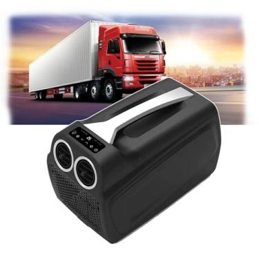 Imagem de KKSOUFX Ar condicionado portátil de janela, Ar condicionado para barraca de 4500 btu, 3 velocidades de vento e controle remoto e tela sensível ao toque, Dc 24v 110-240v, Desumidificação, Temporização