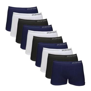 Imagem de Kit 10 Cueca Boxer Microfibra Side Sem Costura Zorba 839 - Sortida, So