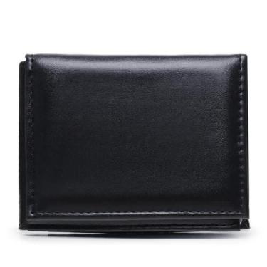 Imagem de Carteira Slim Masculina Preta Social Casual Reforçada - Bless Acessóri