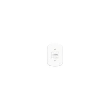 Imagem de Interruptor Duplo Simples 10a/250v Blanc - Fame