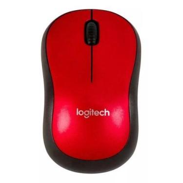 Imagem de Mouse Sem Fio Logitech  Inalámbrico M185 M185 Vermelho